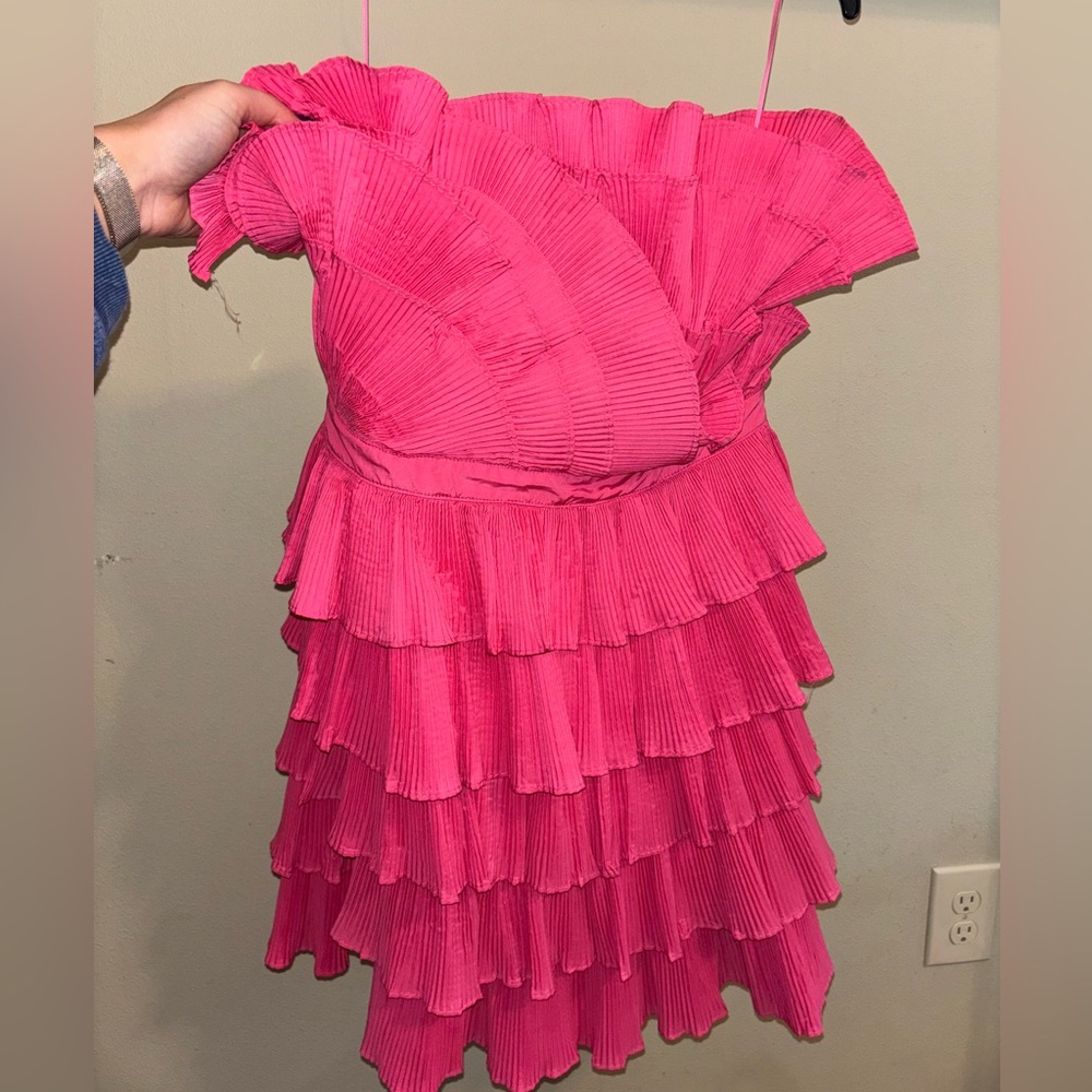 Mable Pink strapless dress - Picture 2 of 3